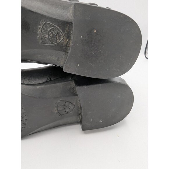 Ariat Boots Womens Size 4 Black Leather Paddock English Riding Jodhpur 67301 - Picture 8 of 11